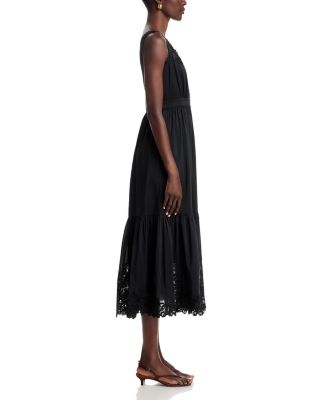 Zuri Lace Trim Midi Dress