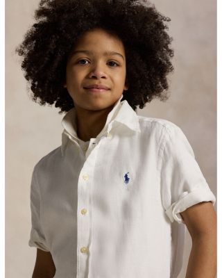Boys' Linen Short Sleeve Shirt - Big Kid