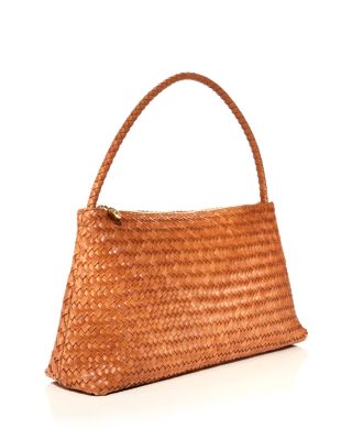 The Signature Woven Collection Large Leather Shoulder Bag