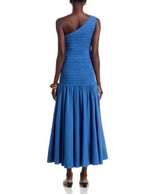 Darlene One Shoulder Smocked Maxi Dress
