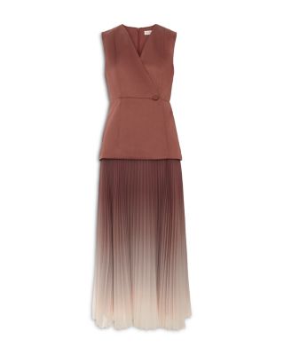Solana Brown Ombr&eacute; Tux Midaxi Dress