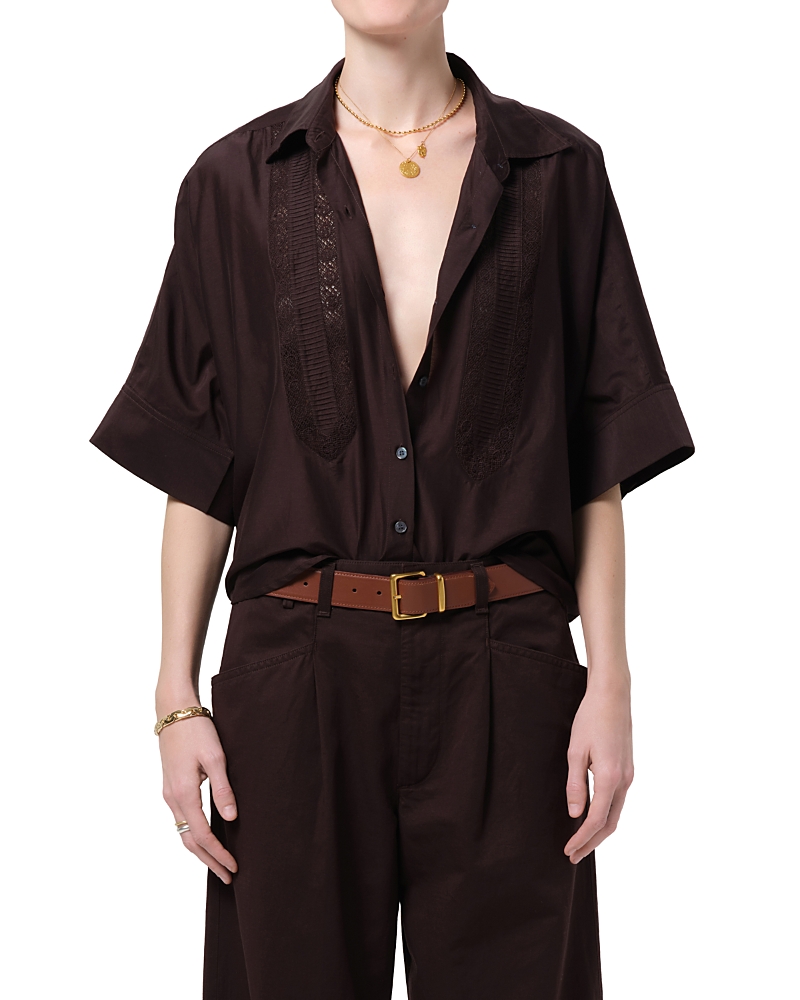 Citizens of Humanity Claire Lace Trim Shirt