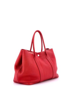 36 Garden Party Tote Leather with Printed Interior