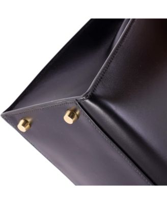 Kelly 32 Handbag Black Box Calf with Gold Hardware
