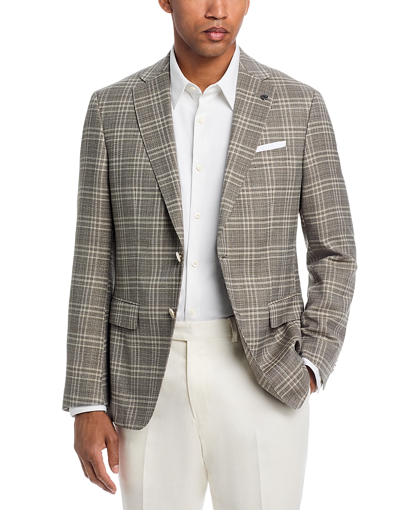 Boss Hutson Slim Fit Check Blazer