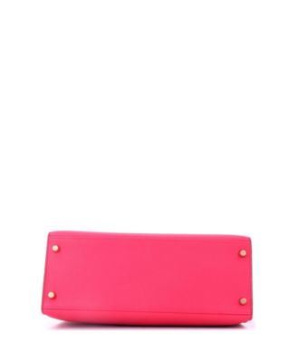 Kelly 28 Handbag Pink Epsom with Gold Hardware