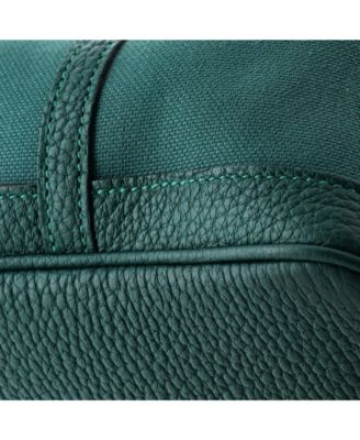 36 Garden Party Tote Toile and Leather