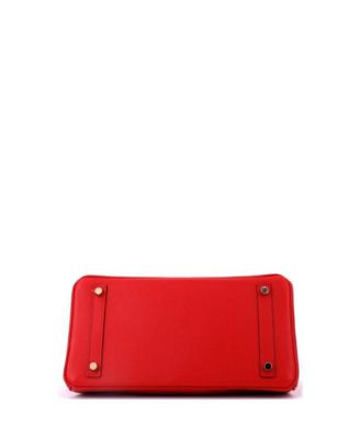 Birkin 30 Handbag Red Epsom with Gold Hardware