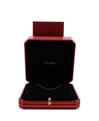  XS Cartier D'Amour Pendant Necklace 18K White Gold and Diamond, 16"