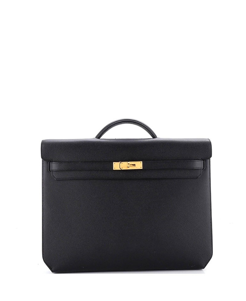 Pre-owned Pre-owned Hermes Hermes Kelly 36 Handbag Epsom In Noir