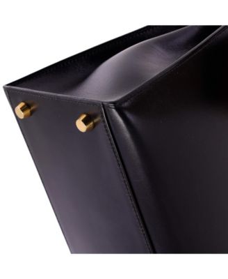 Kelly 28 Handbag Black Box Calf with Gold Hardware