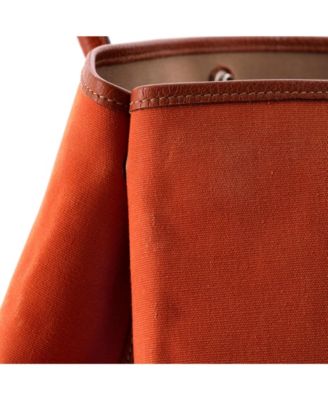 36 Garden Party Tote Toile and Leather