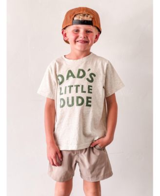Boys' Dad's Little Dude Short Sleeve T-Shirt - Little Kid