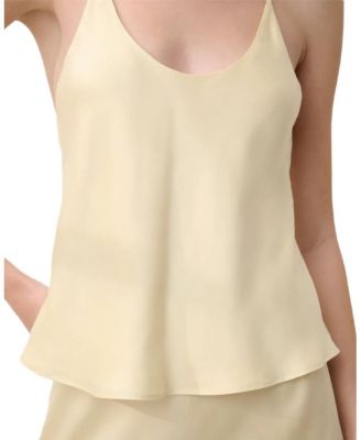 Washable Silk Bias Cami Pant Set