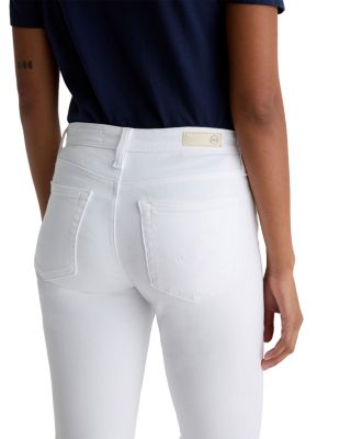 Prima Mid Rise Ankle Cigarette Jeans in White