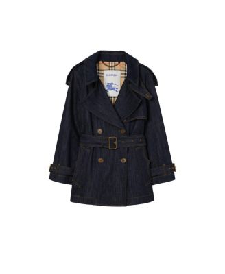 Short Denim Fitzrovia Trench Coat