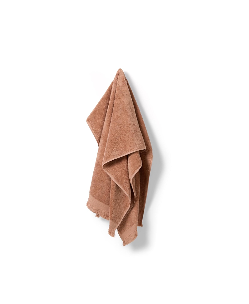 Piglet in Bed Fringe Edge Hand Towel