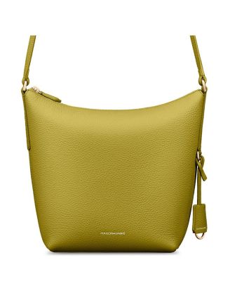 Leather Zipped Bucket Bag