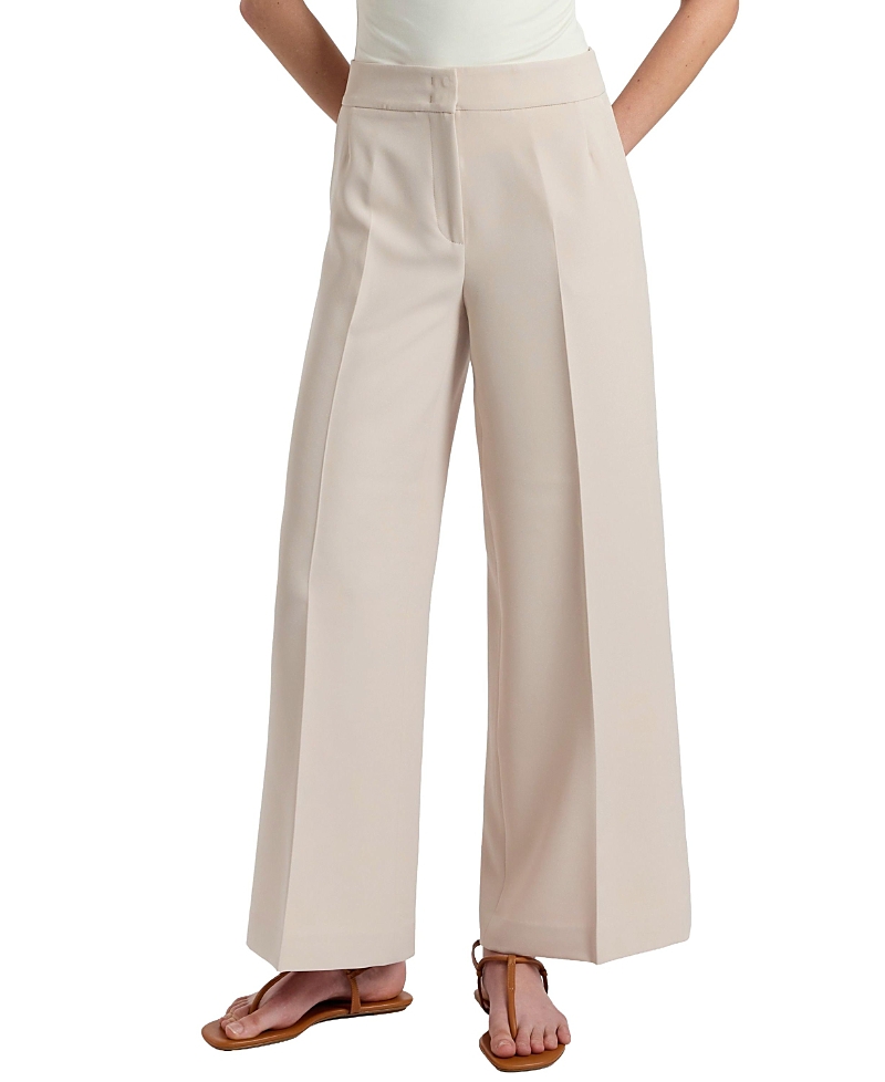 Santorelli Thea Wide Leg Cropped Pant in Soft Stretch Crepe