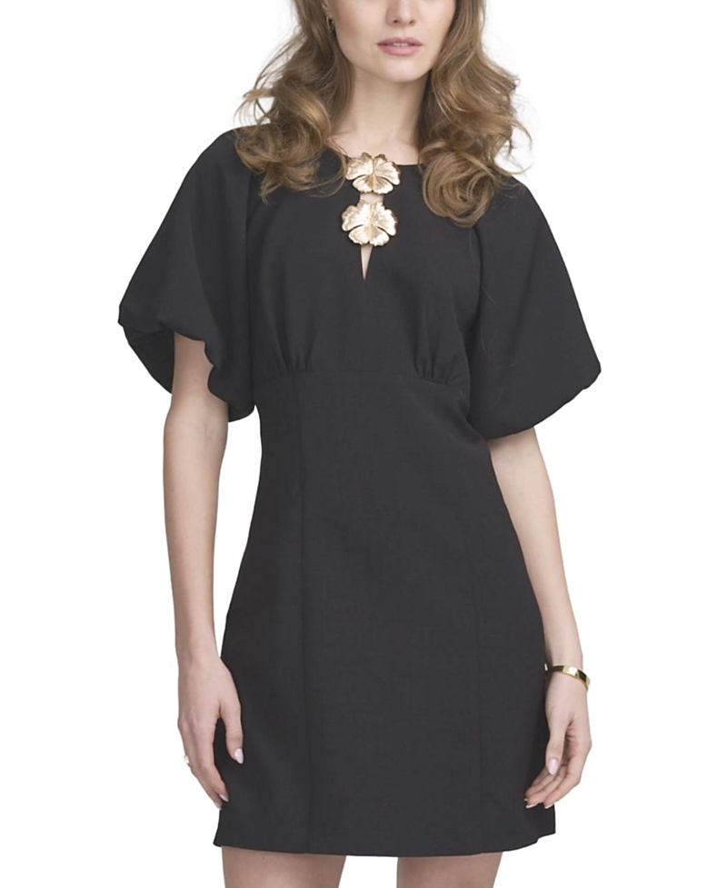 Elle Collection Balloon Sleeve Dress