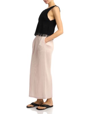 Pleated Maxi Skirt