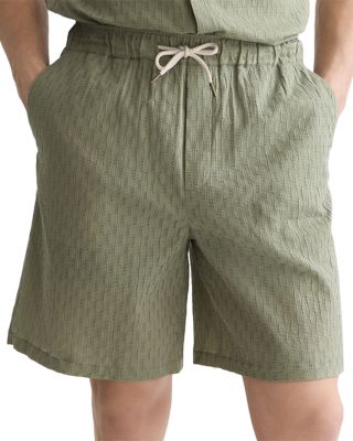 Jacquard Seersucker Bermuda Shorts