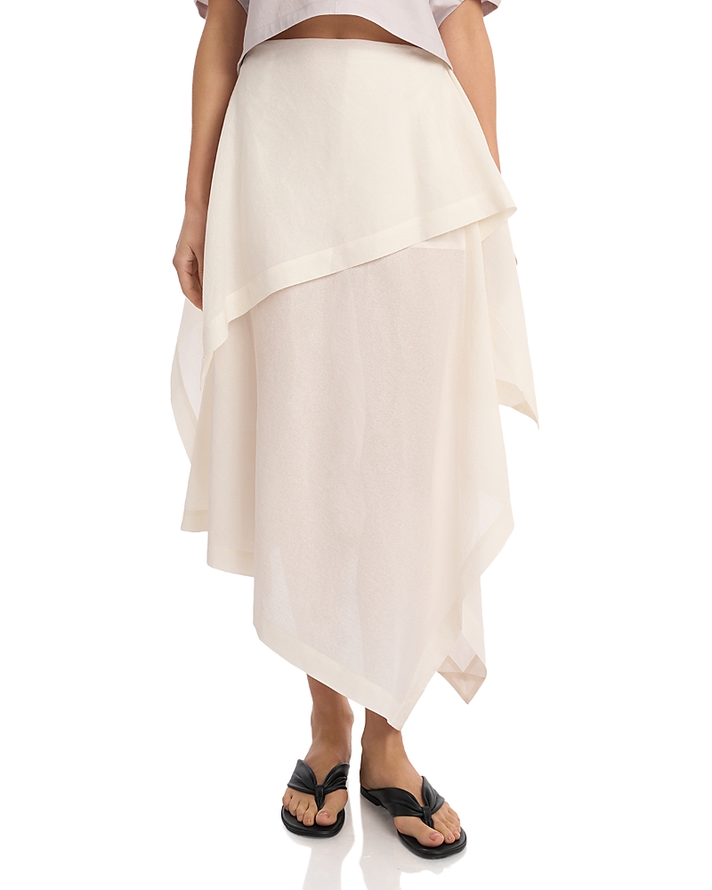 Pleats Please Issey Miyake All Squares Asymmetrical Skirt