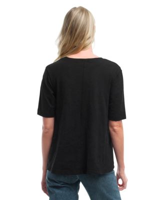  Elbow Sleeve Trapeze Top