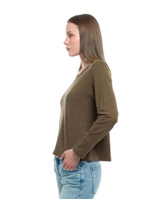 Long Sleeve Baby Fit Shrunken Crew Tee