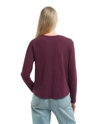 Lace Yoke Henley Tee