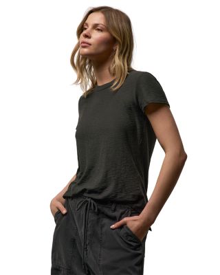 James Perse Sheer Slub Crew Neck Tee