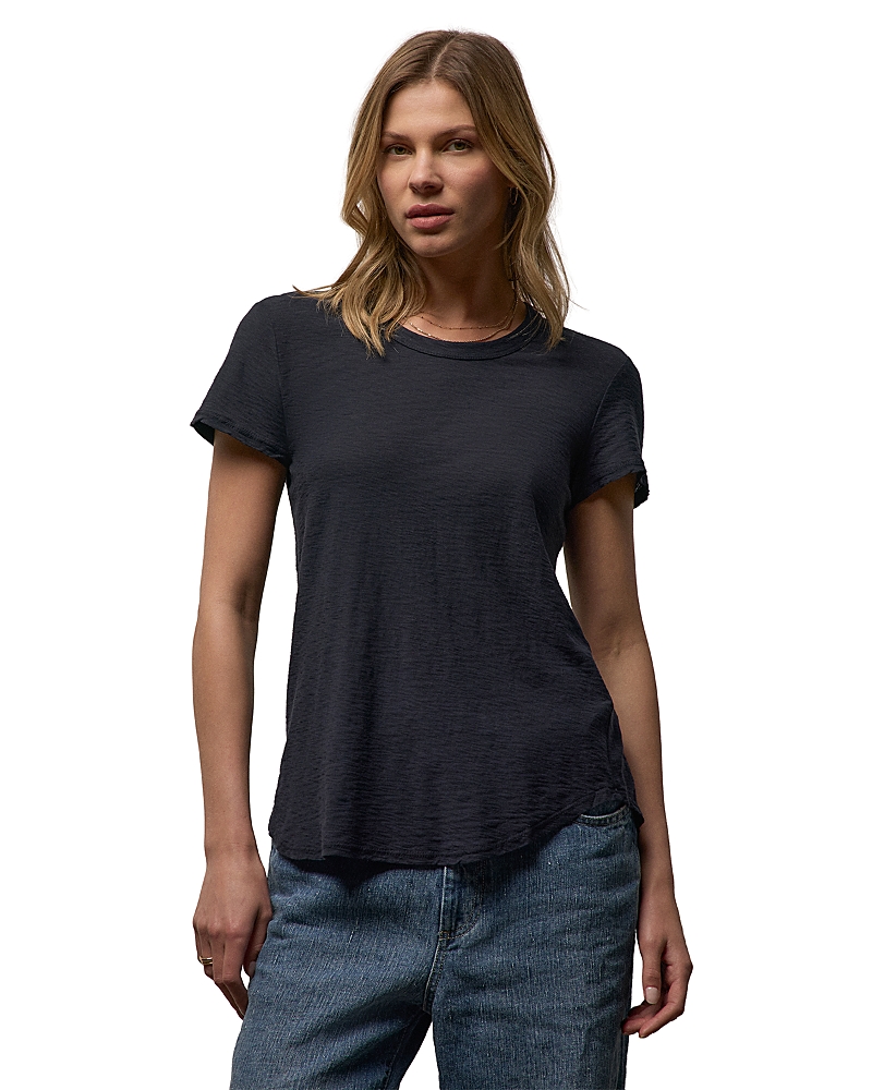 James Perse Sheer Slub Crew Neck Tee