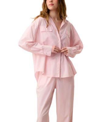 Airy Cotton Piped Button Down