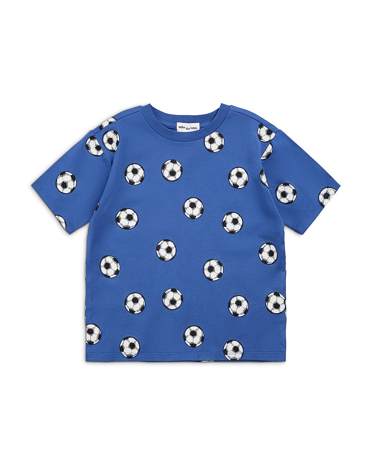 Miles The Label Boys' Soccer Ball Print Tee - Little Kid