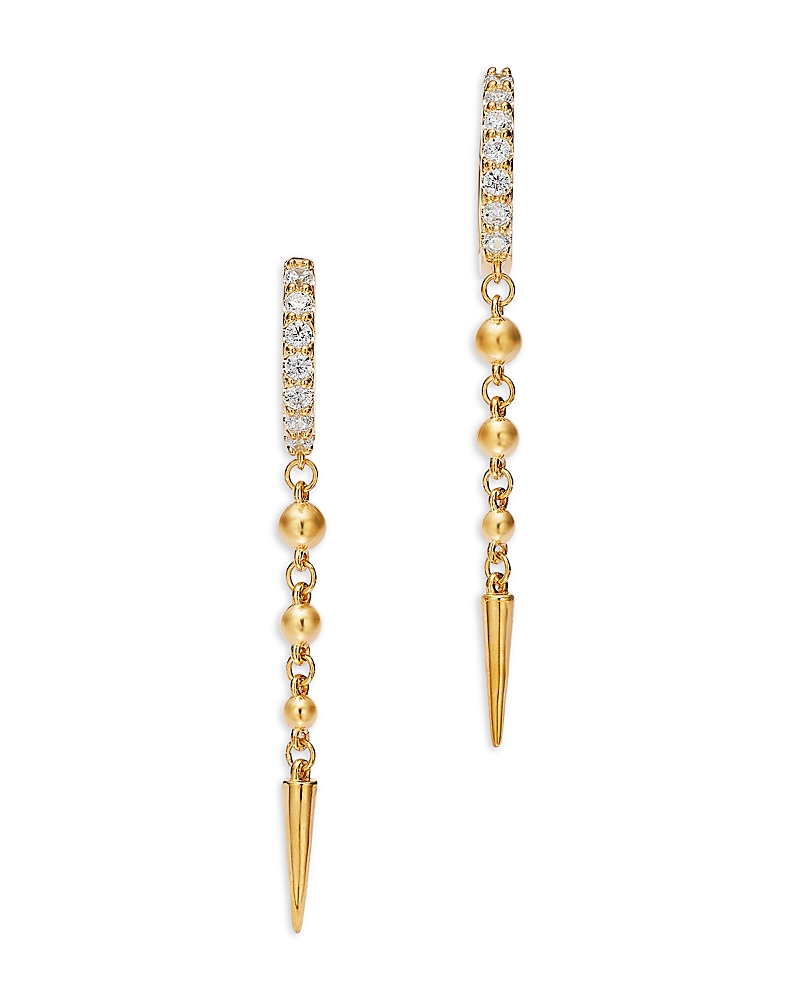 Bloomingdale's Fine Collection Diamond Linear Drop Earrings in 14K Yellow Gold, 0.25 tcw