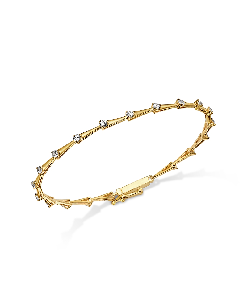 Bloomingdale's Fine Collection Diamond Station Bracelet in 14K Yellow Gold, 1.0 tcw