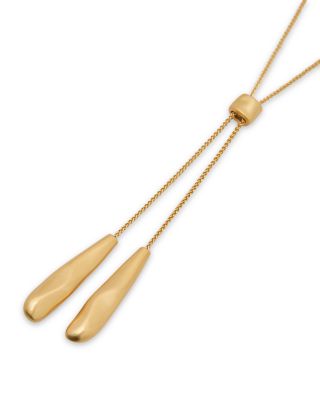 Tova Sculptural Nugget Lariat Necklace 