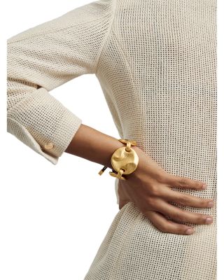 Ona Sculptural Disc Slider Bracelet