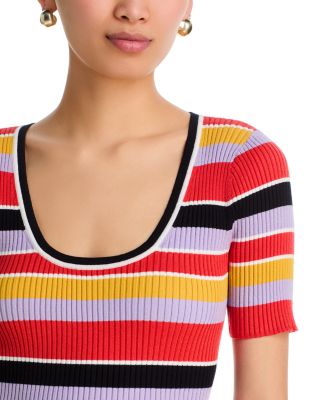 Kenzie Ribbed Scoop Neck Top