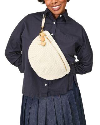 Grande Woven Leather Fanny Pack