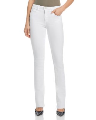 Ruth High Rise Straight Jeans in Blanc