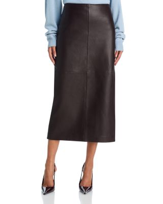 A. l.c. Marta Leather Skirt