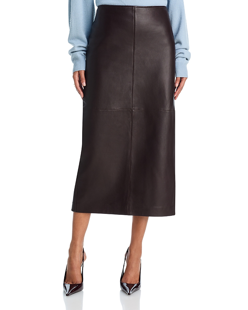 A. l.c. Marta Leather Skirt