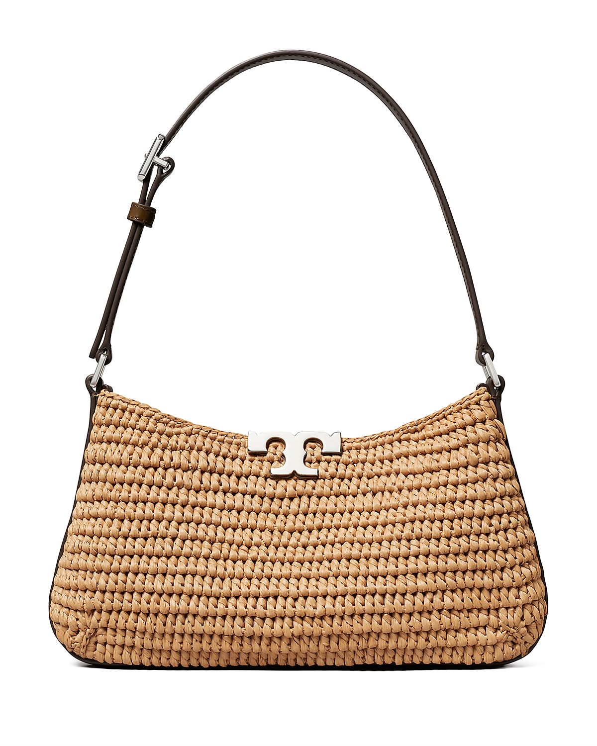 Tory Burch Eleanor Slim Raffia Shoulder Bag