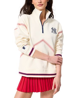 Baseball Stitch Quarter Zip Sweatshirt