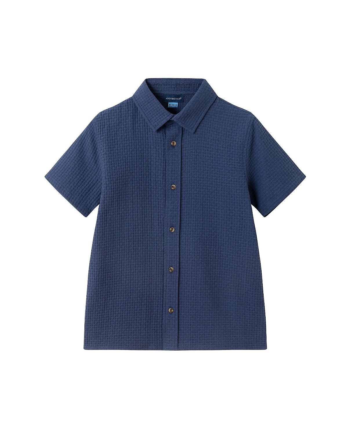 Andy & Evan Boys' Basket Weave Buttondown Shirt - Big Kid