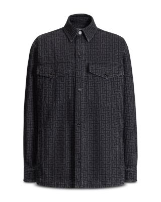 Monogram Maze Pattern Shirt