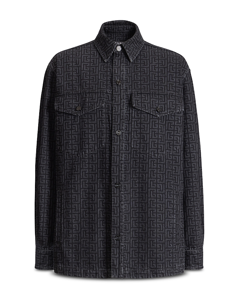 Balmain Monogram Maze Pattern Shirt