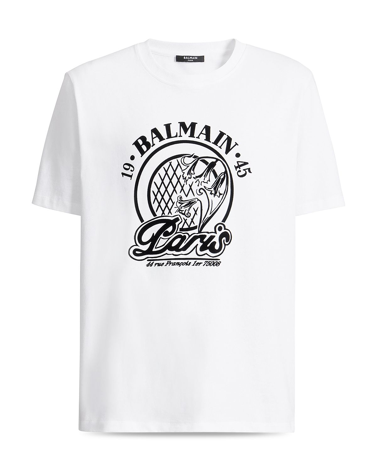 Balmain 1945 Crewneck Logo T-Shirt