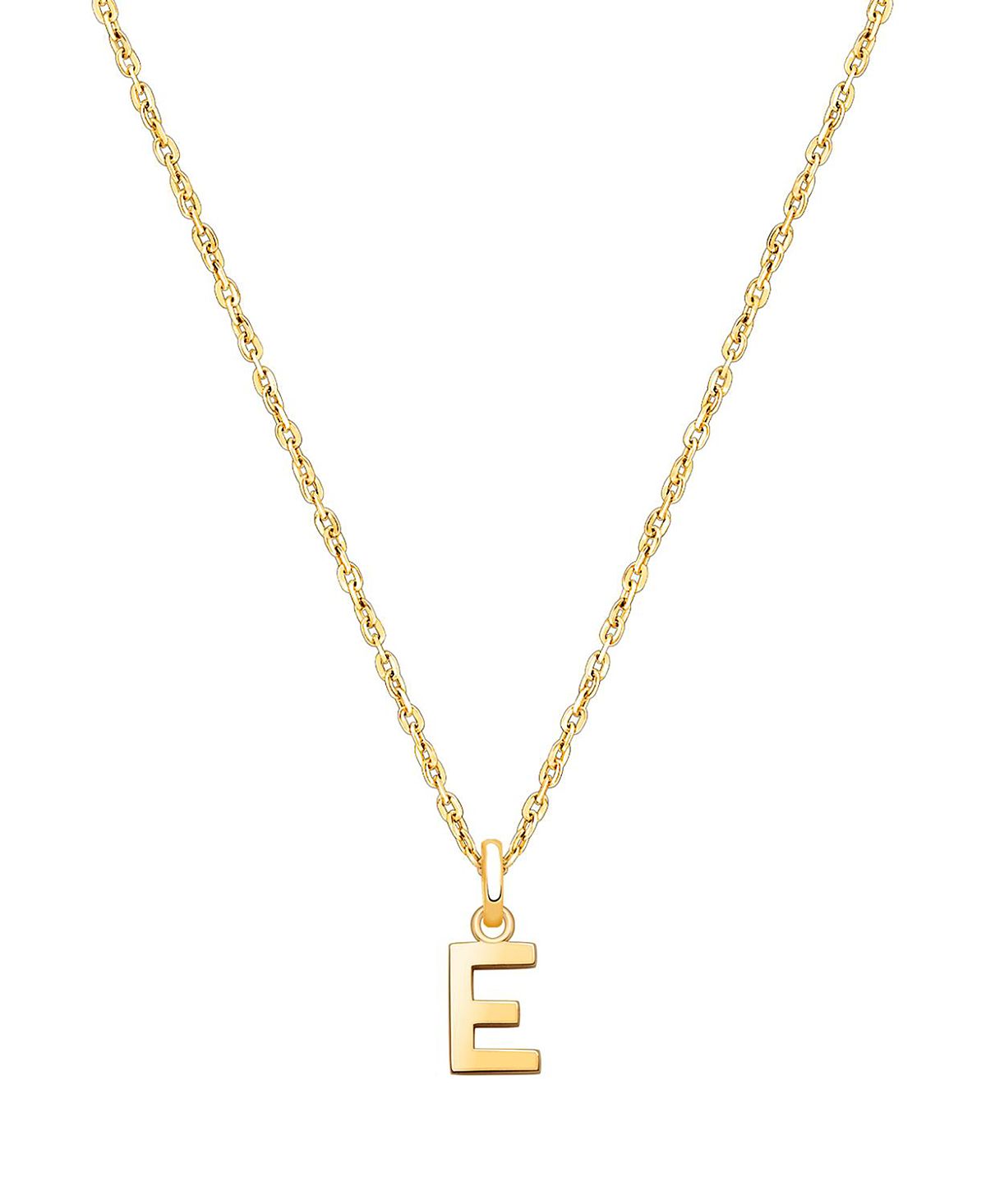 Tiny Blessings Girls' 14K Gold Modern Initial Necklace - Little Kid, Big Kid